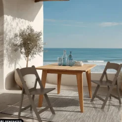 TRAVANO 1 - Outdoor Stuhl Braun