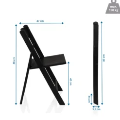 TRAVANO 1 - Outdoor Stuhl Schwarz