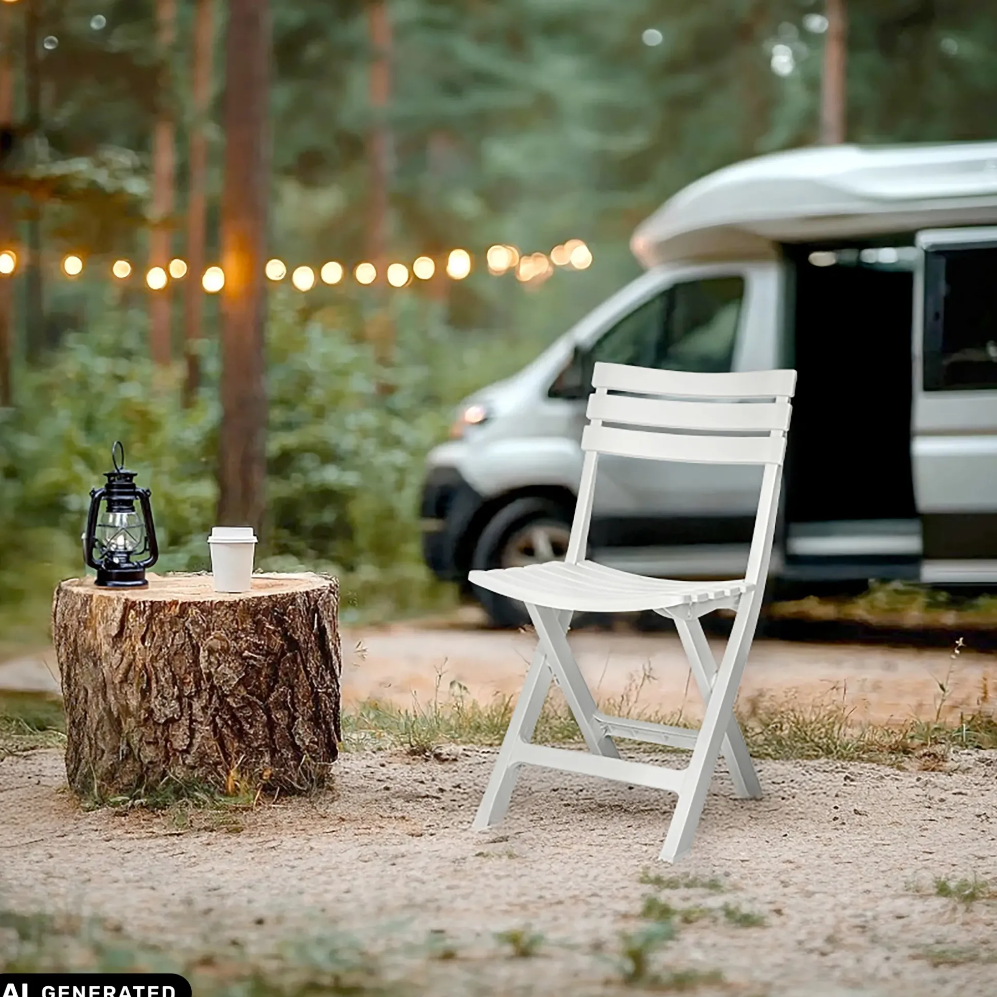TRAVANO - Outdoor Stuhl Weiß