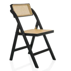 TUDELA BAMBOO - Klappstuhl Schwarz/Braun