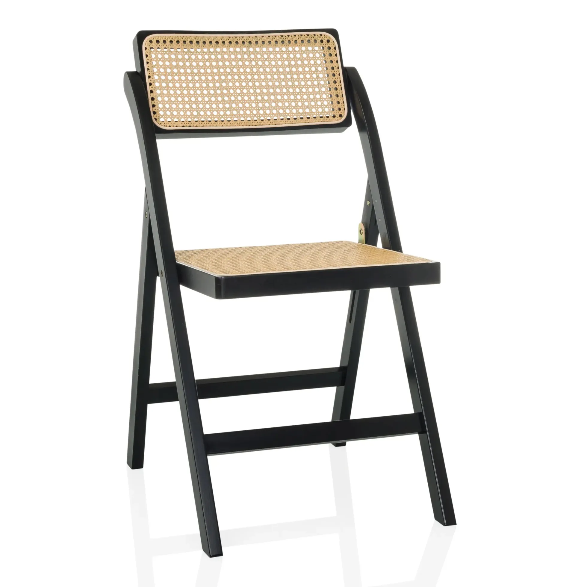 TUDELA BAMBOO - Klappstuhl Schwarz/Braun