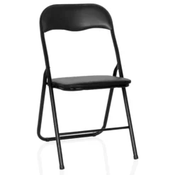 TUDELA BASIC | PVC - Klappstuhl Schwarz