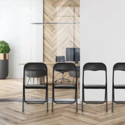 TUDELA BASIC | PVC - Klappstuhl Schwarz