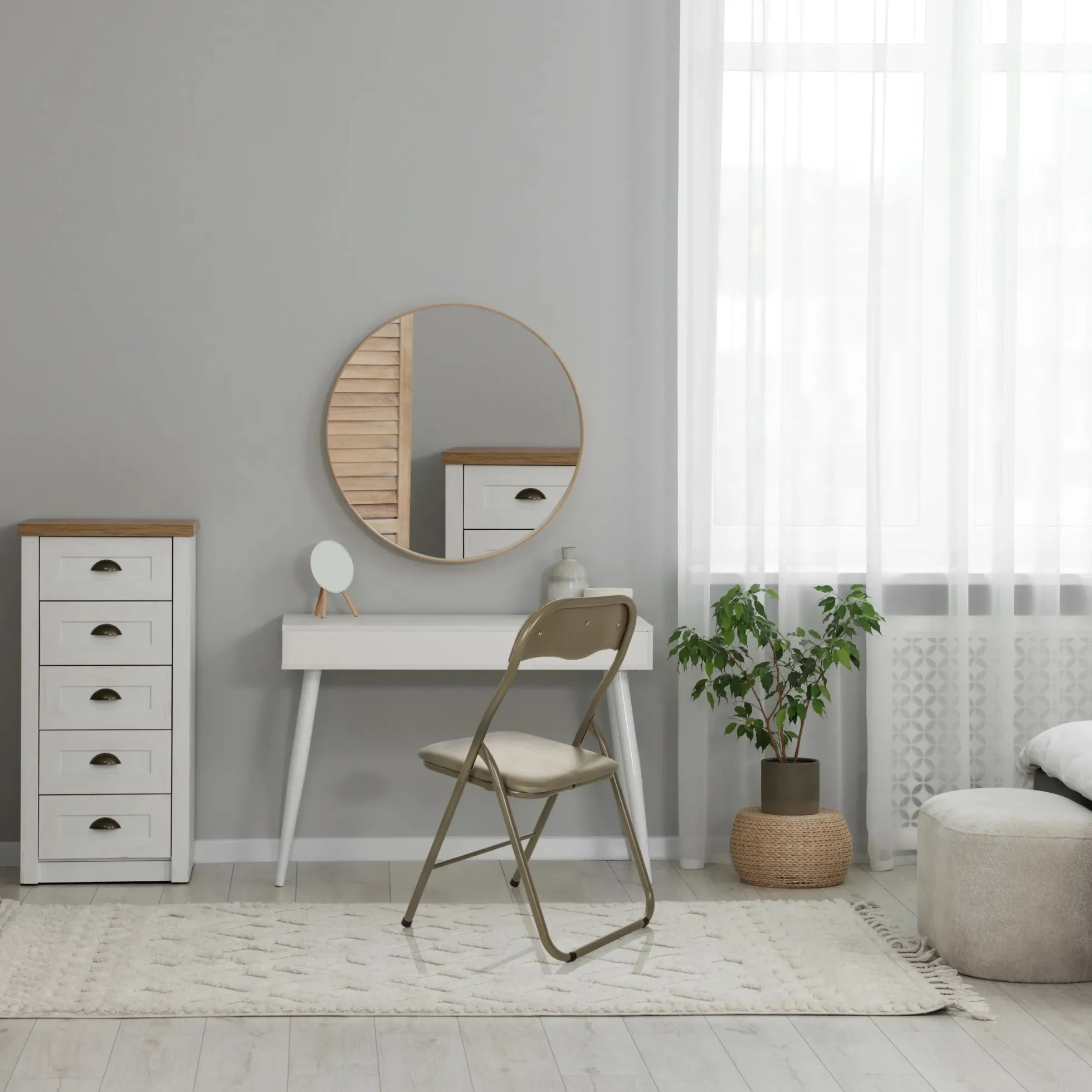 TUDELA BASIC | PVC - Klappstuhl Taupe