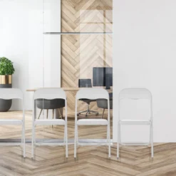 TUDELA BASIC | PVC - Klappstuhl Weiß