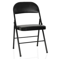 TUDELA H | Kunstleder - Klappstuhl Schwarz