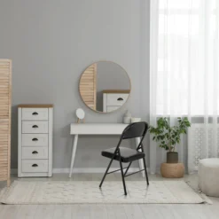 TUDELA H | Kunstleder - Klappstuhl Schwarz