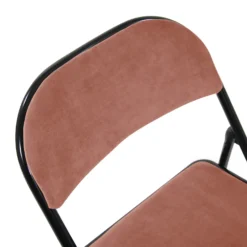 TUDELA I | Samtstoff - Klappstuhl Rosa