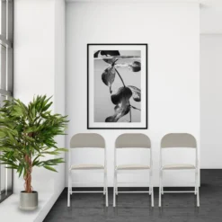 TUDELA W | Kunstleder - Klappstuhl Grau