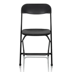 TUDELA XXL B | Belastbar bis 190 kg - Outdoor Stuhl Schwarz