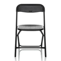 TUDELA XXL PRO | Belastbar bis 250 kg - Outdoor Stuhl Schwarz