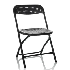 TUDELA XXL PRO | Belastbar bis 250 kg - Outdoor Stuhl Schwarz