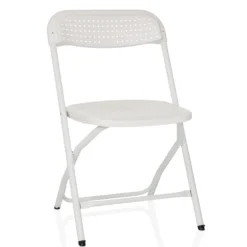 TUDELA XXL PRO W | Belastbar bis 250 kg - Outdoor Stuhl Weiß