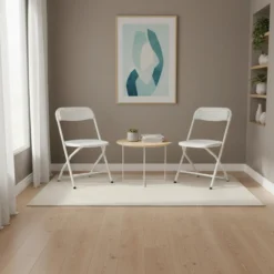 TUDELA XXL PRO W | Belastbar bis 250 kg - Outdoor Stuhl Weiß