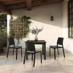 T37 V - Outdoor Stuhl Schwarz