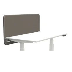 Tystiq | 140 cm (M) - Trennwand Granitgrau/Weiß