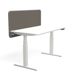 Tystiq | 140 cm (M) - Trennwand Granitgrau/Weiß