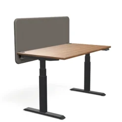 Tystiq | 140 cm (M) - Trennwand Granitgrau/Schwarz
