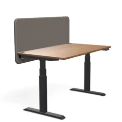 Tystiq | 140 cm (M) - Trennwand Granitgrau/Schwarz
