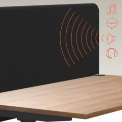 Tystiq | 140 cm (M) - Trennwand Graphit/Schwarz