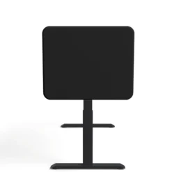 Tystiq | 80 cm (S) - Tischtrennwand Graphit/Schwarz