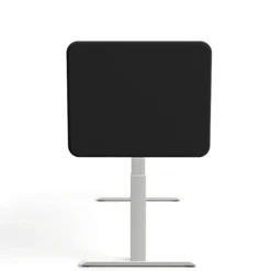 Tystiq | 80 cm (S) - Tischtrennwand Graphit/Weiß