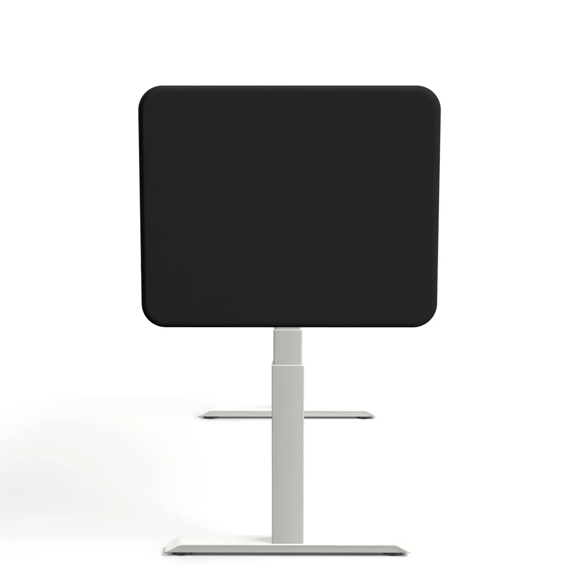 Tystiq | 80 cm (S) - Tischtrennwand Graphit/Weiß