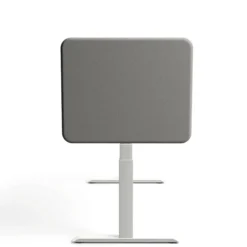 Tystiq | 80 cm (S) - Tischtrennwand Hellgrau/Weiß