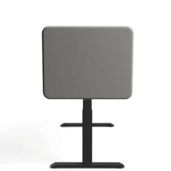 Tystiq | 80 cm (S) - Tischtrennwand Hellgrau/Schwarz