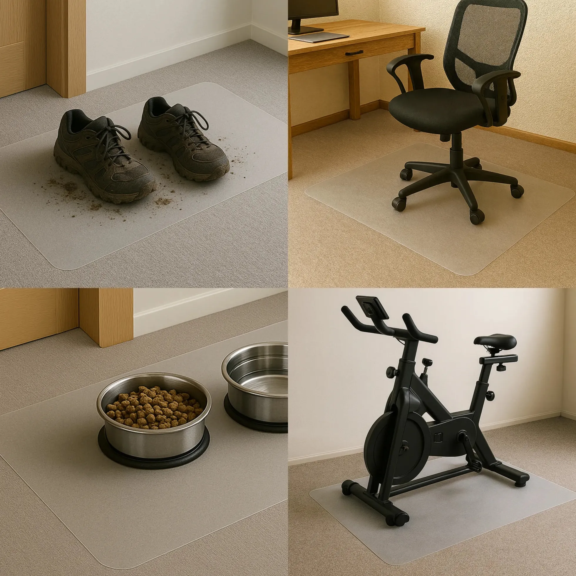 ULTIMAT | Polycarbonat | Teppichböden - Bodenschutzmatte rechteckig 116 x 183 Transparent