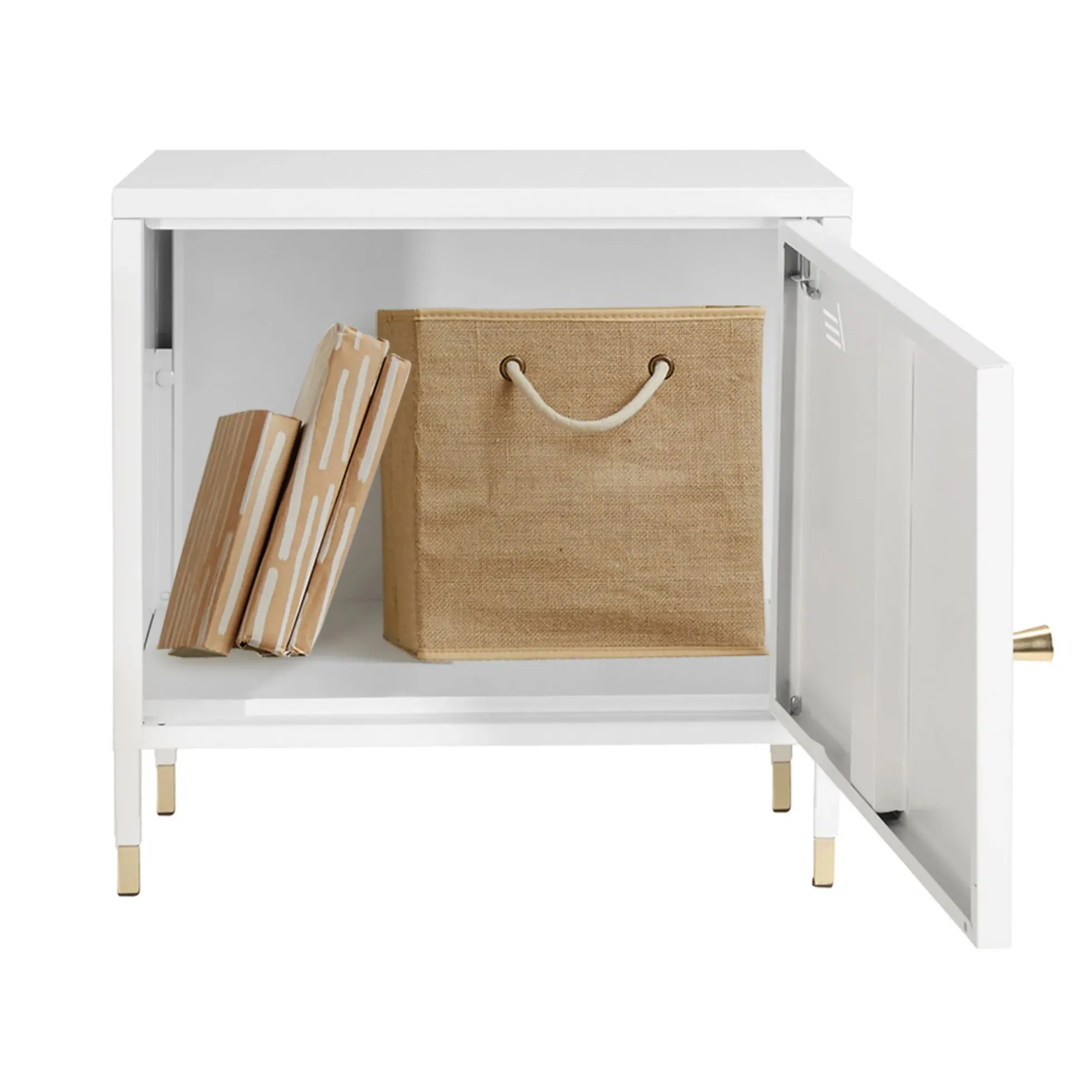 UMEO | Beistellschrank - Büroschrank Weiß
