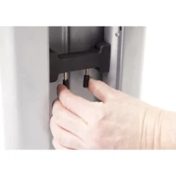 UNDA 19 S | Schreibtisch 180 x 80 höhenverstellbar Ahorn/Silber