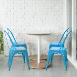 VANTAGGIO COMFORT - Bistrostuhl Hellblau