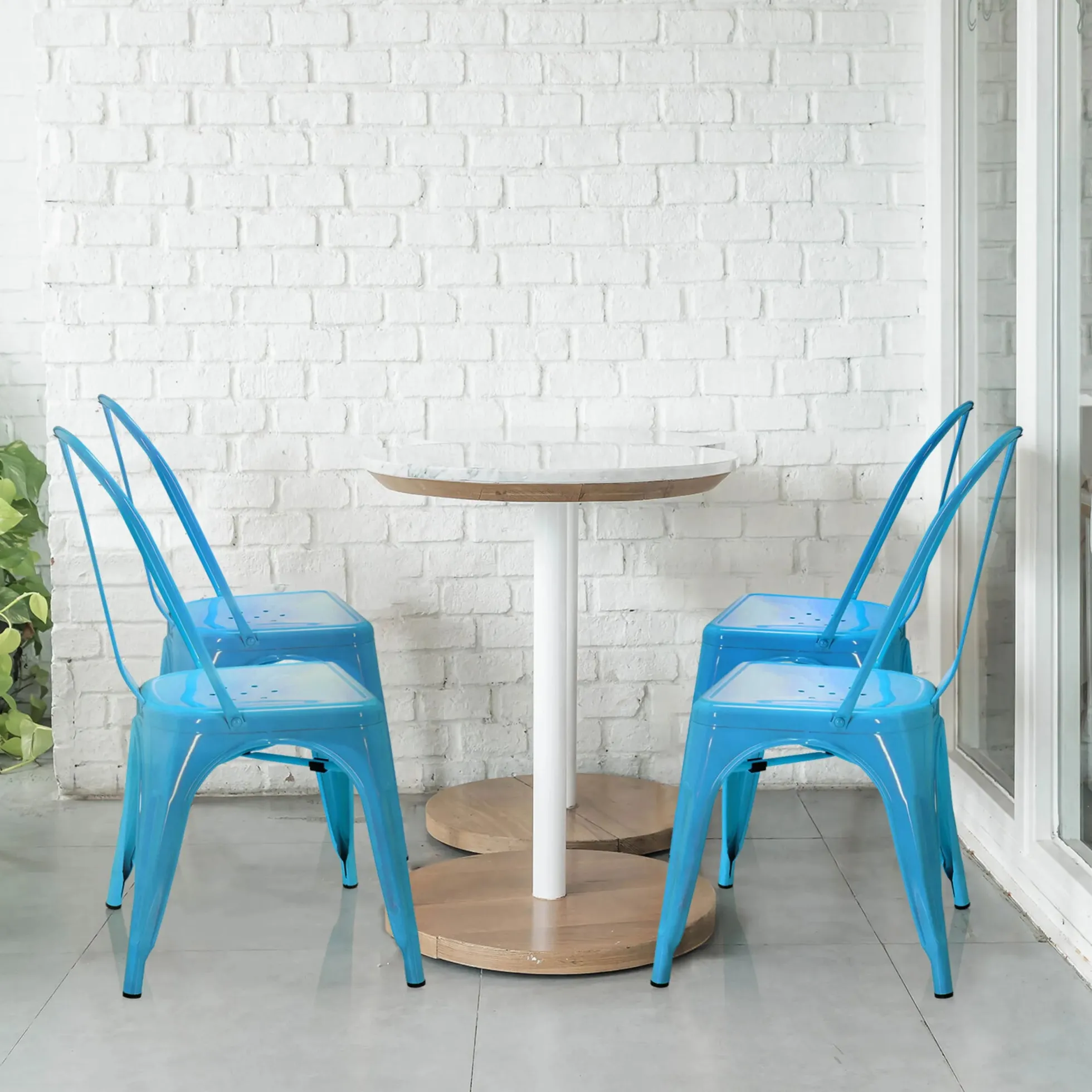 VANTAGGIO COMFORT - Bistrostuhl Hellblau
