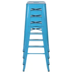 VANTAGGIO HIGH - Barhocker Hellblau