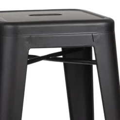 VANTAGGIO HIGH - Barhocker Schwarz matt
