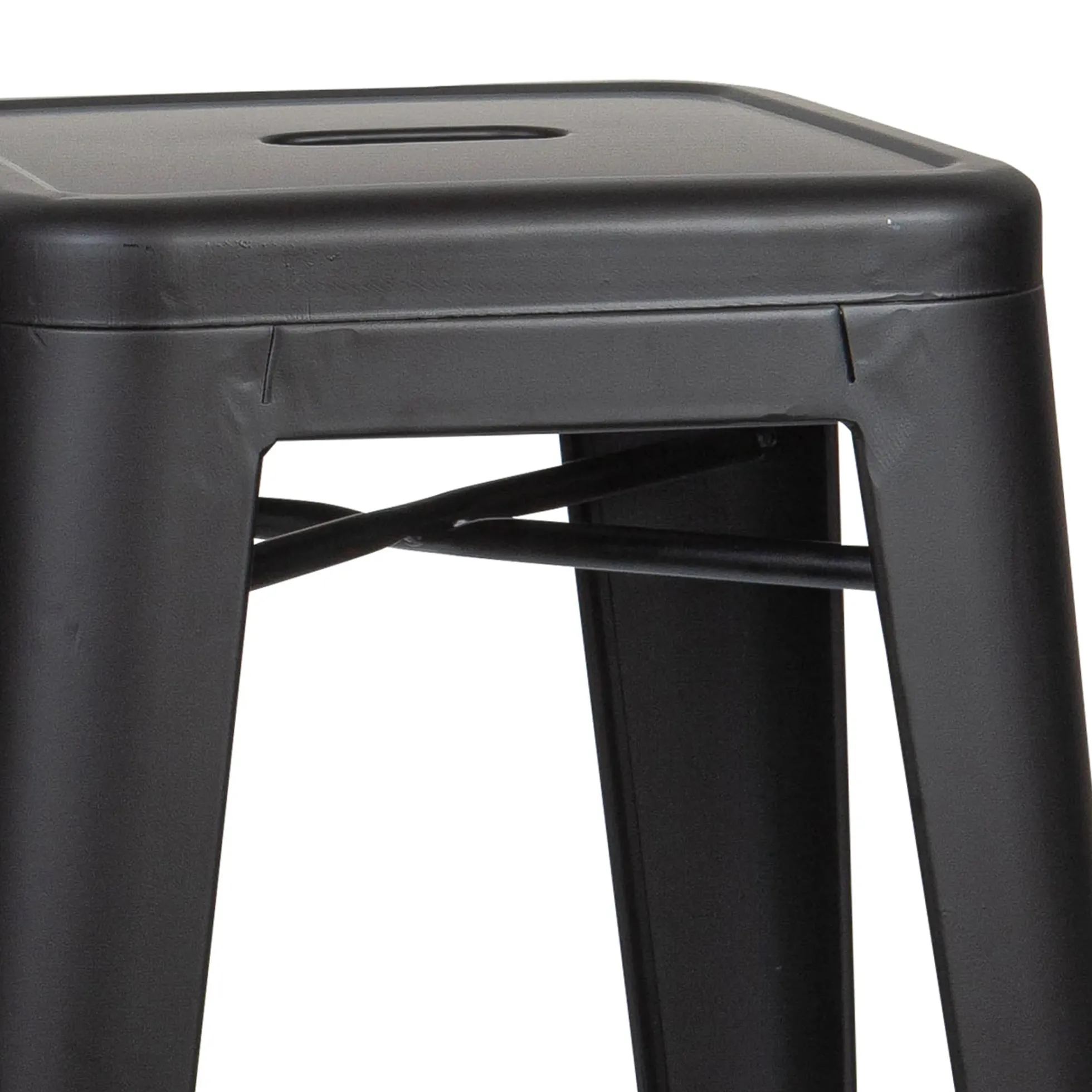 VANTAGGIO HIGH - Barhocker Schwarz matt