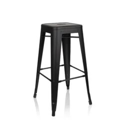 VANTAGGIO HIGH - Barhocker Schwarz matt