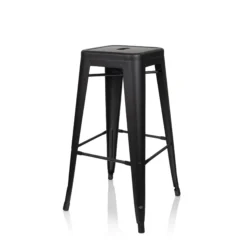 VANTAGGIO HIGH - Barhocker Schwarz matt