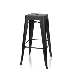 VANTAGGIO HIGH - Barhocker Schwarz matt