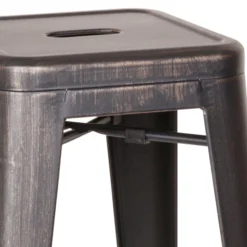 VANTAGGIO HIGH - Barhocker Schwarz/Gold