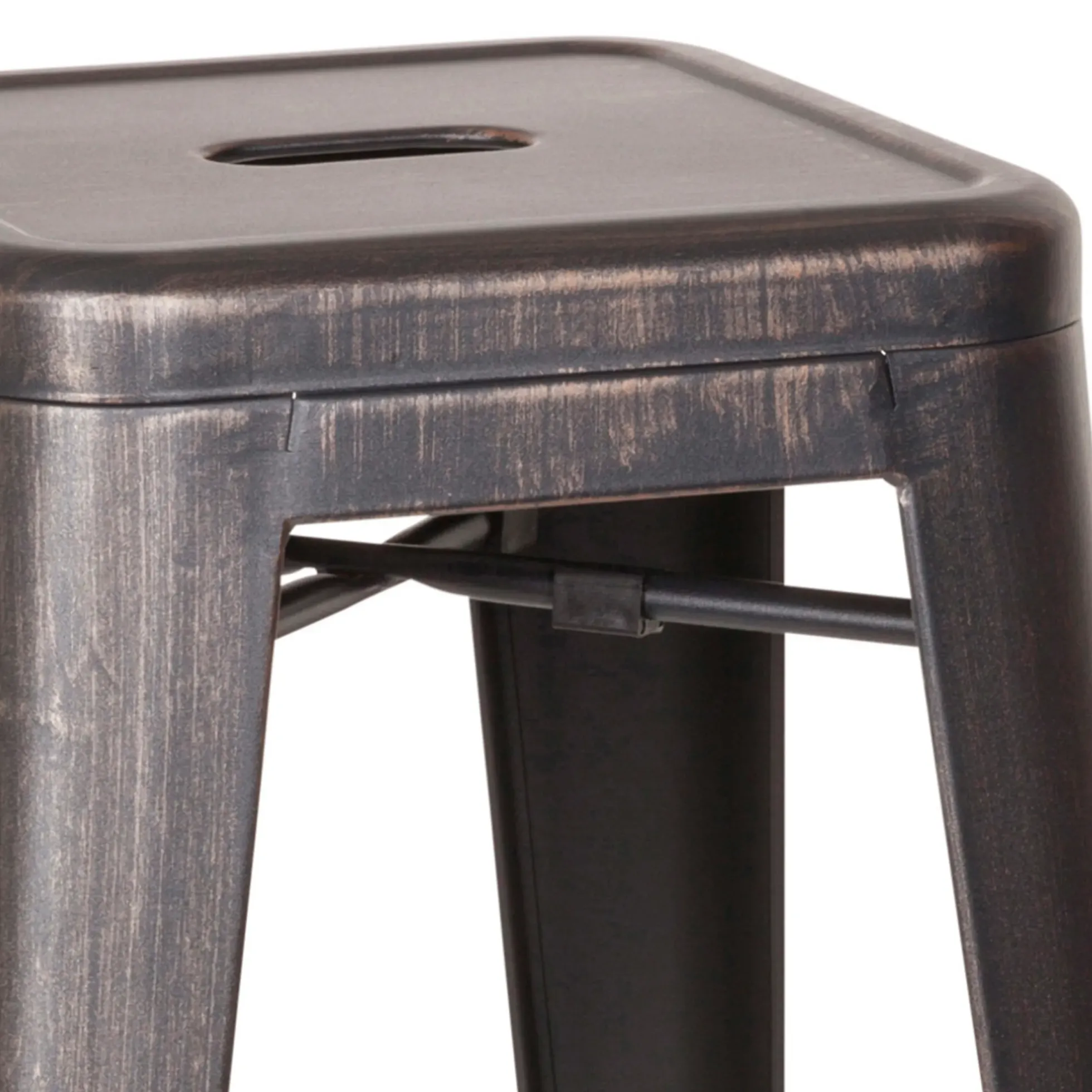 VANTAGGIO HIGH - Barhocker Schwarz/Gold