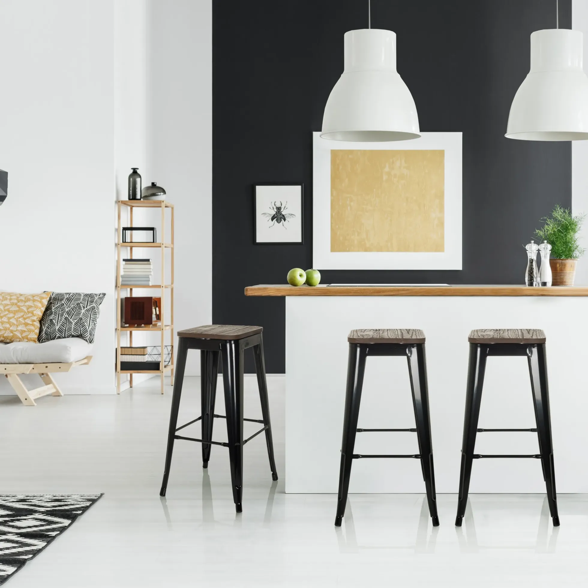 VANTAGGIO HIGH WS - Barhocker Schwarz