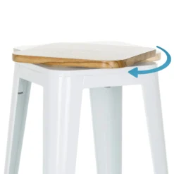 VANTAGGIO HIGH WS - Barhocker Weiß