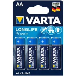 VARTA | 4er Set | LONGLIFE Power AA 1,5 V - Batterie AA Blau