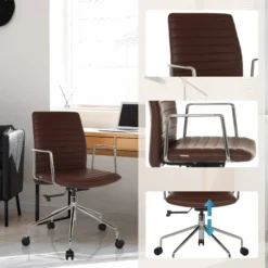 VEMONA 30 - Luxus Chefsessel Braun