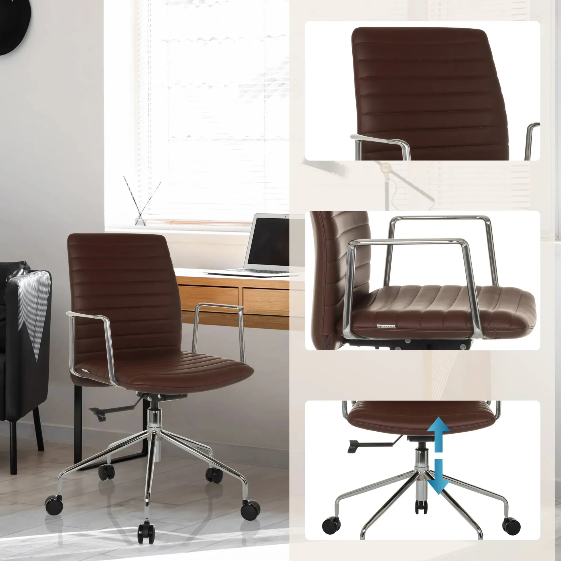 VEMONA 30 - Luxus Chefsessel Braun