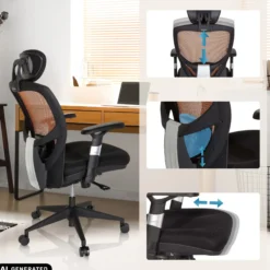 VENUS BASE - High End Bürostuhl Orange/Schwarz