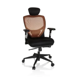 VENUS BASE - High End Bürostuhl Orange/Schwarz