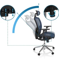 VENUS ONE - High End Bürostuhl Blau